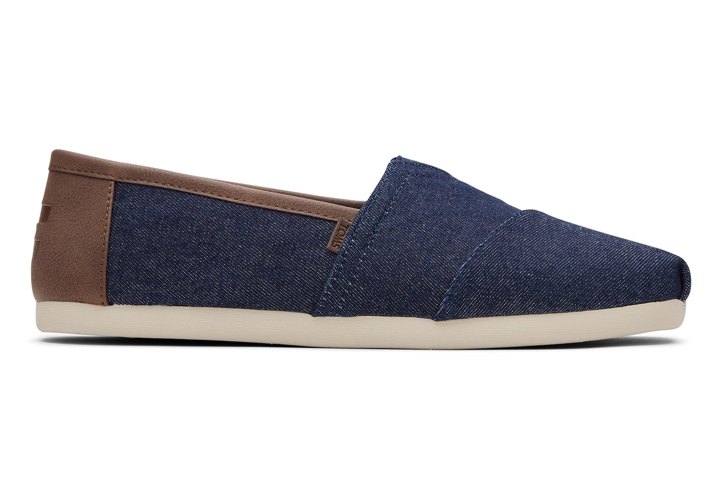 Toms Espadryle Męskie Granatowe - Alpargata Synthethic Trim - 45TKHXRZO